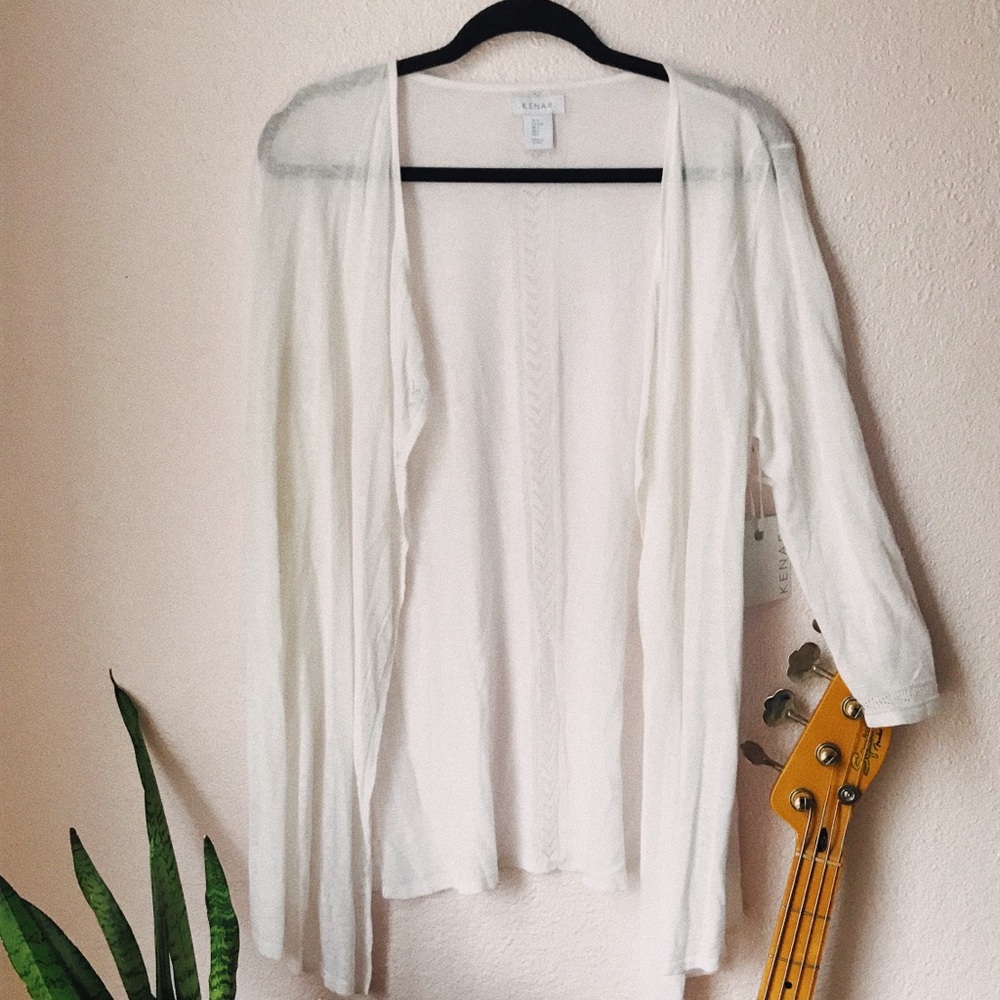 White Kenar Cardigan
